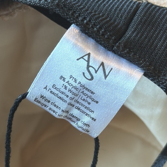 ASN Women's The Harper Floppy Hat Oatmeal Braided Trim New - Picture 10 of 10